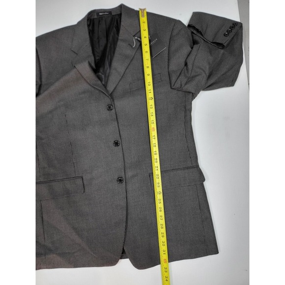 Van Heusen Blazer Suit Jacket Gray‎ Patterned Business Career Size 42R - Picture 4 of 11